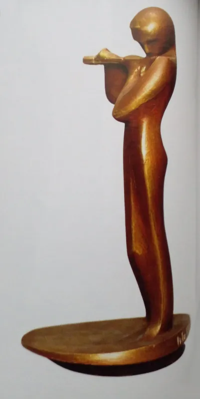 Б. Рудий. «Флейтист». 1985. Гіпс тонований