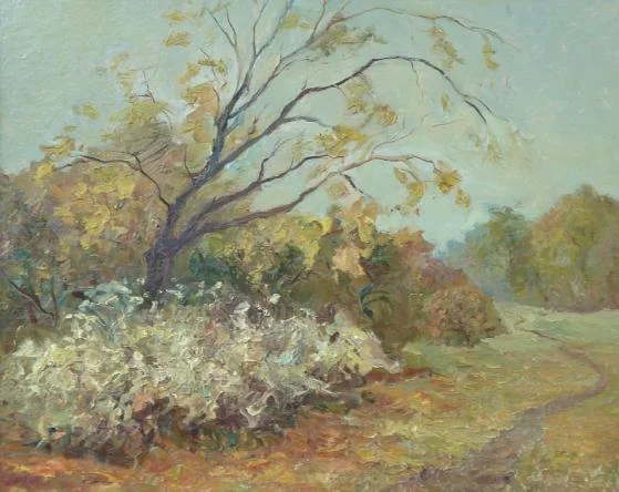 В. Бабієнко. «Осіння рапсодія». 2004. Картон, олія