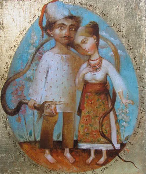 Н. Дерев’янко. «Яйце райце». 2008. Дерево, олія