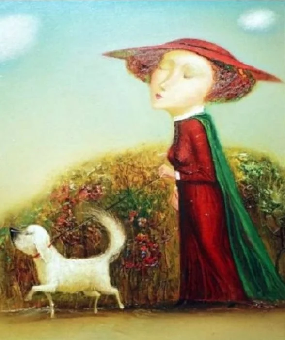 Г. Шликов. «Дама з собачкою». 2005. Полотно, олія
