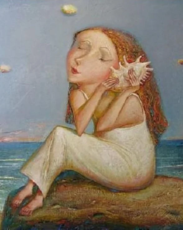 Г. Шликов. «Дівчинка з черепашкою». 2011. Полотно, олія