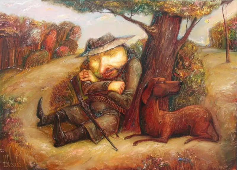 Г. Шликов. «На полюванні». 2006. Полотно, олія